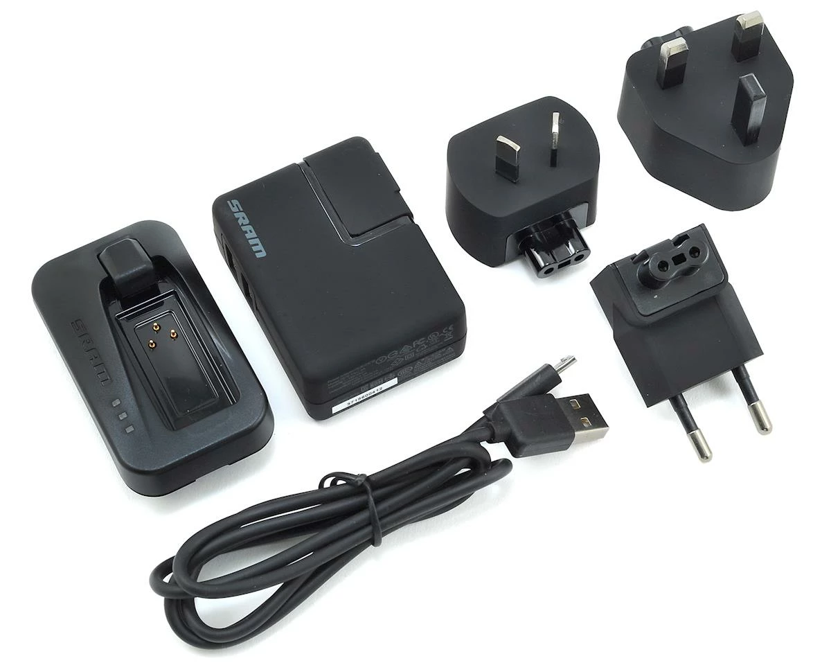 Chargeur Sram ETap AXS International Avec Câble USB émetteur + Adapteur US/EU/GB 3 Chargeur Sram ETap AXS International Avec Câble USB émetteur + Adapteur US/EU/GB